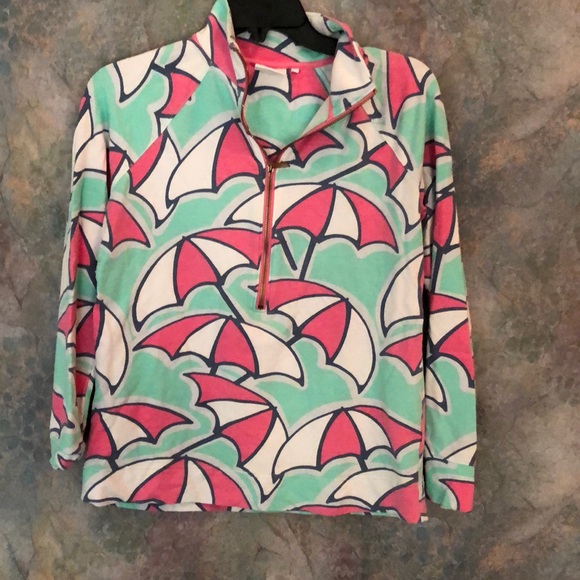 crown & ivy Tops - Crown & Ivy Beach Umbrella Lightweight Sweatshirt